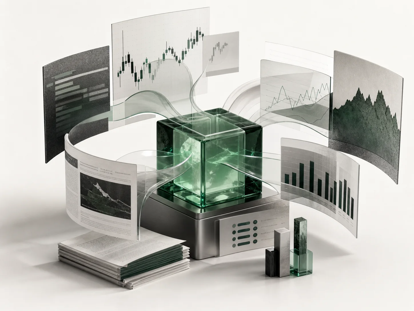 Market data sources converge into a single analysis model